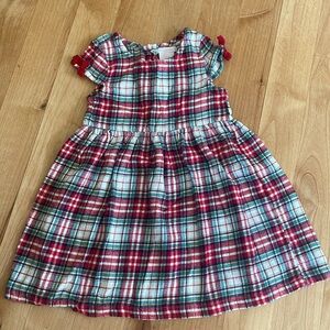 Shabby Chic plaid flannel girls dress 3T